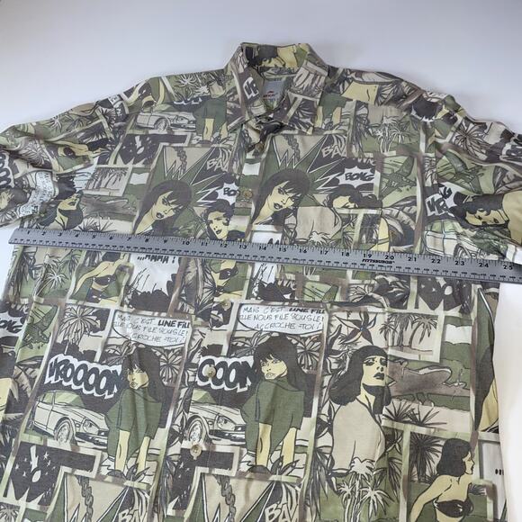 Vintage McKay Button Down Cartoon Shirt, Size Mens XL (43-44) - Picture 5 of 10